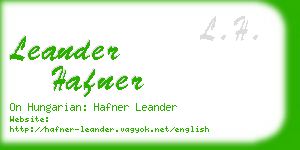leander hafner business card